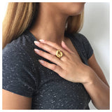 TOV Diamond Effects Gold Gourmet Ring
